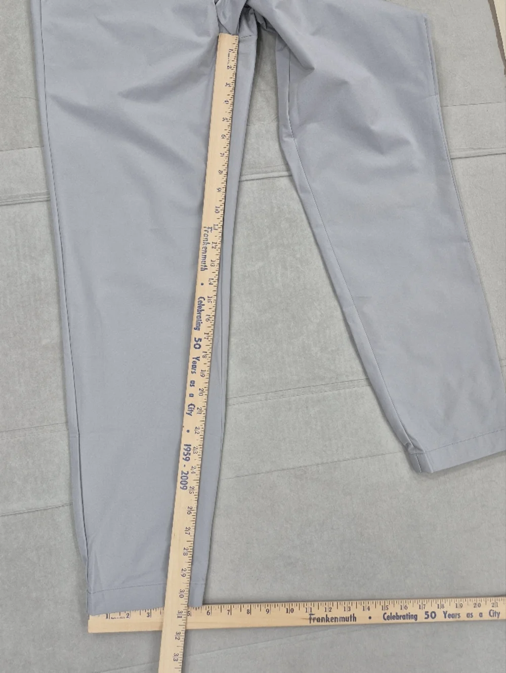 Banana Republic Motion Tech Hybrid Pant men's 34 Quarry gray stretch polyester - Picture 8 of 13
